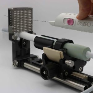 Ultraschallpositionierung System SoLo A mit Template zur Nadelpositionierung